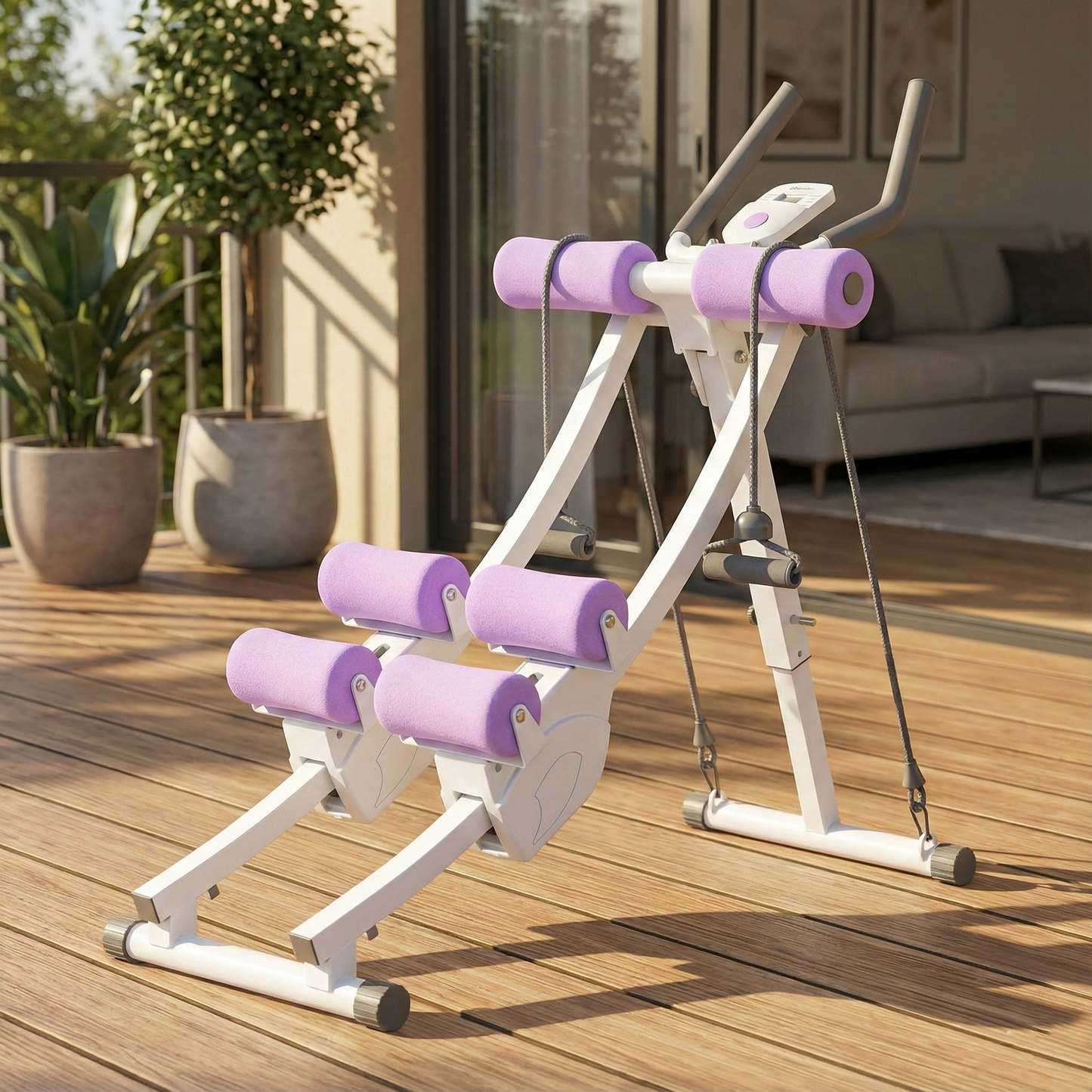 Dual Track Adjustable Ab Trainer Machine