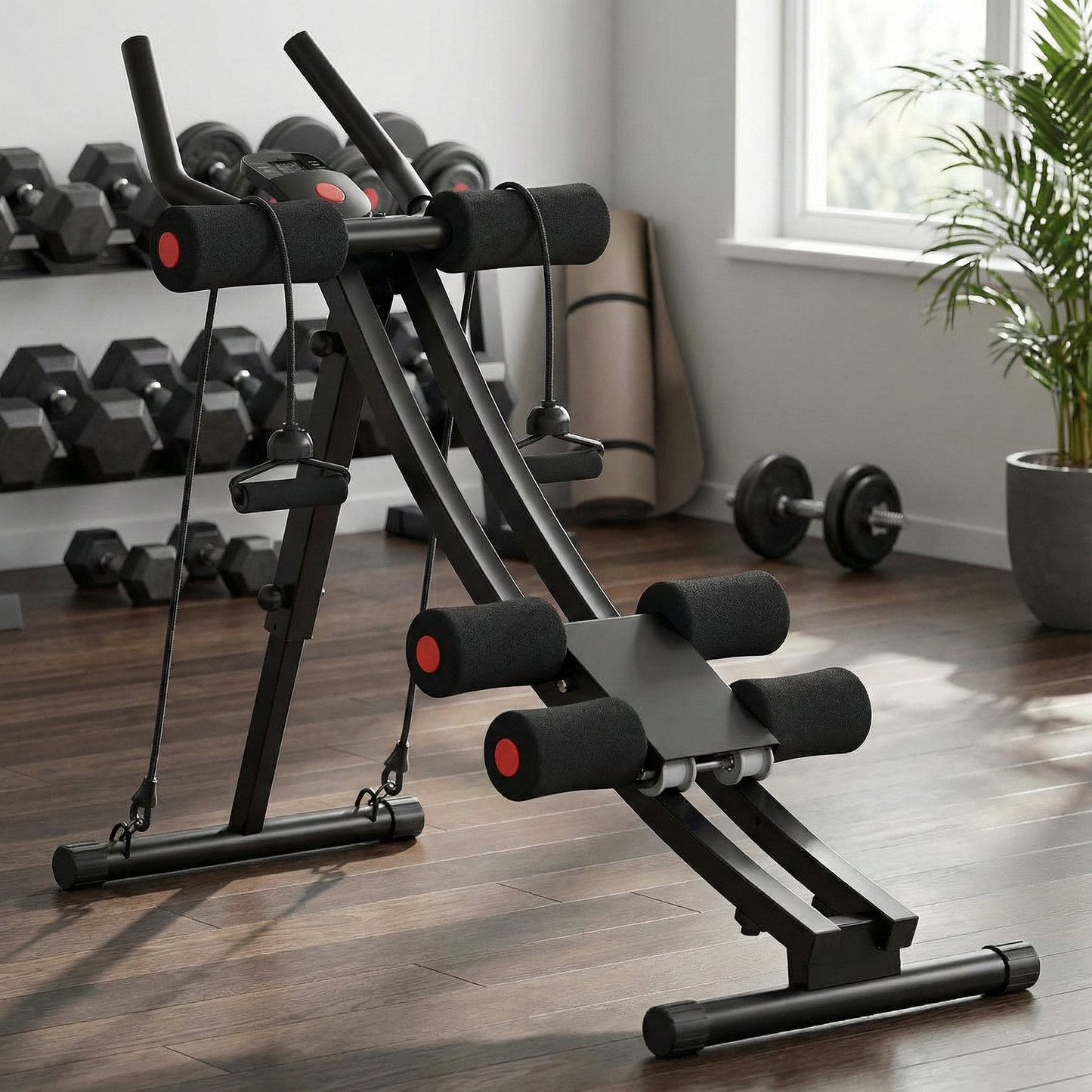 Dual Track Adjustable Ab Trainer Machine