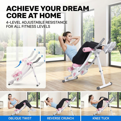 Dual Track Adjustable Ab Trainer Machine