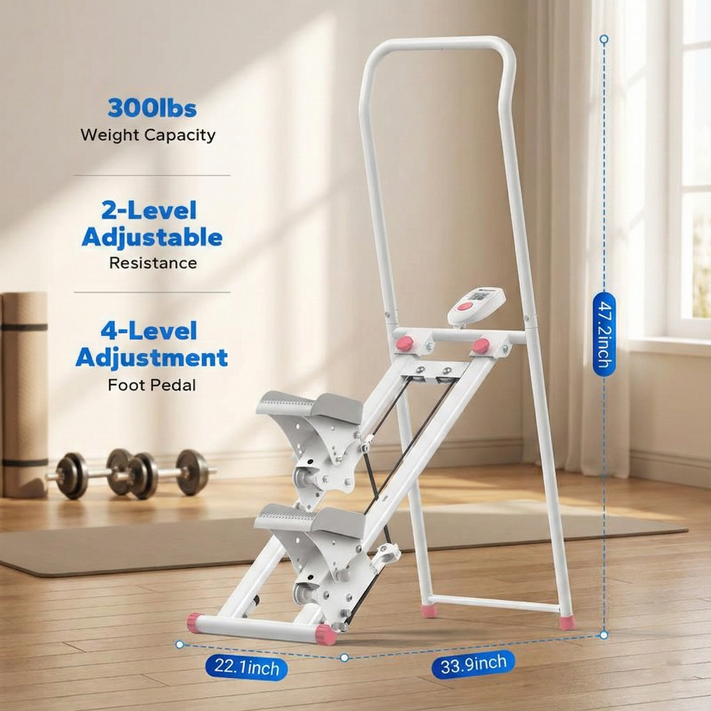 Stair Stepper, Full-Body Workout, 300LBS Capacity