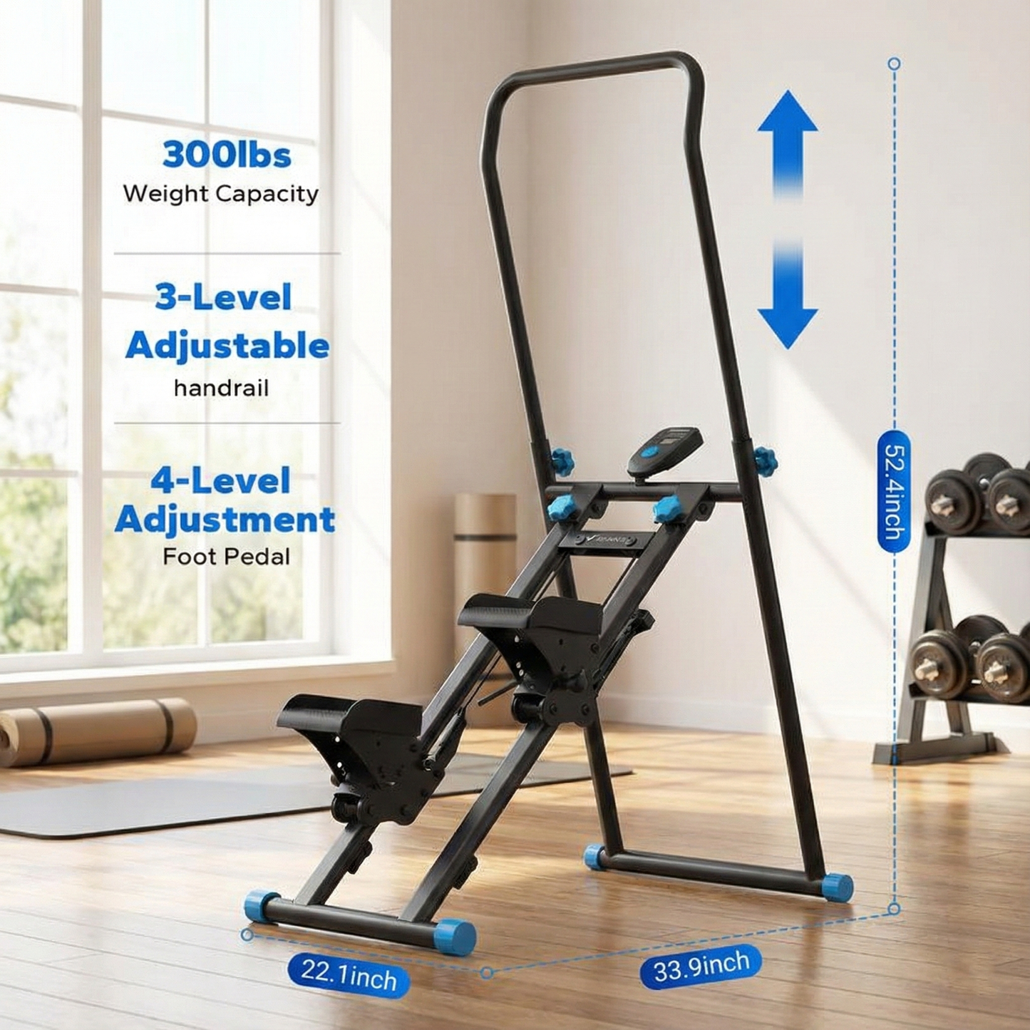 Stair Stepper, Full-Body Workout, 300LBS Capacity